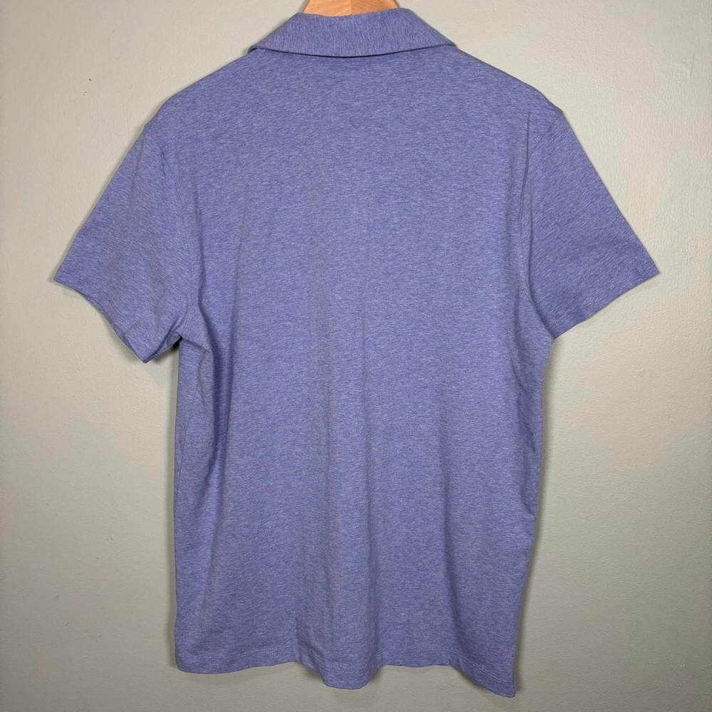 Tommy Hilfiger Slim Fit Short Sleeve Cotton Polo-Blue-Men Large - Picture 3 of 6